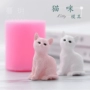 玥 DIY Hương liệu thạch cao Kitty Handmade Thực phẩm Lớp Silicone Silicone Khuôn Xe hơi thơm khuôn bánh căn