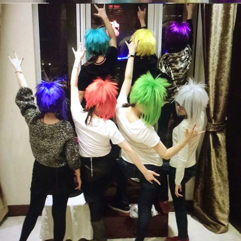 Kill Matt wig men and women non-mainstream dance funny cos explosion head Net red funeral love family funny hair set
