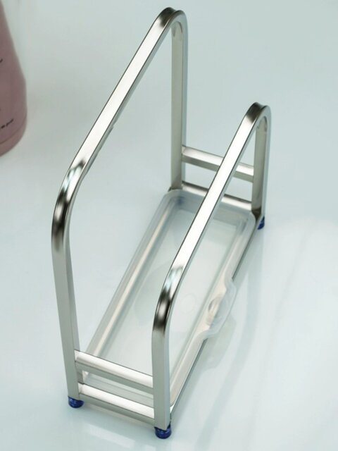 German Stainless Steel Cutting Board Rack, Multifunctional Kitchen Cutting Board Holder, Countertop Draining Pot Lid and Cutting Board Storage Rack