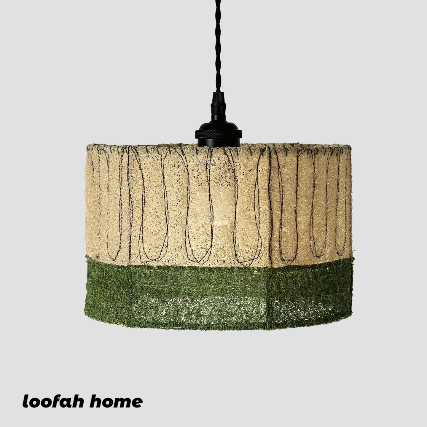 люфа home green* люстра в стиле ваби-саби из натуральной люфы в семье столовая спальня гостиная атмосферная лампа