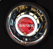  Tianjian EN125 round headlight modification double light lens double angel devil eye xenon headlight modification sea 5 assembly modification