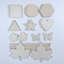 Zdyeing Geometric Splint Tool Styling Jigsaw Blue Dye Wood Chip Learning Handmade Material Printing And Dyeing Blue Indigo Wax