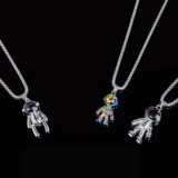 Космическая толстовка, подвеска в стиле хип-хоп, аксессуар для влюбленных