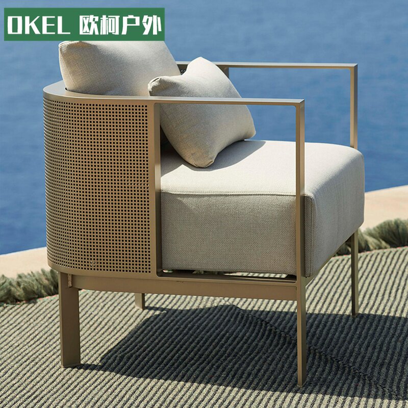 Outdoor Furniture Open-air Garden Patio Outdoor Waterproof Sunscreen Villa Hotel Minima Casual Balcony Sofa Combo-Taobao