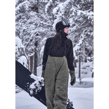 Awka Ski Bib Pants for Women and Men, Snowboard Warm Pants, Waterproof, Windproof, Snowproof, Professional 2025 New Winter Model