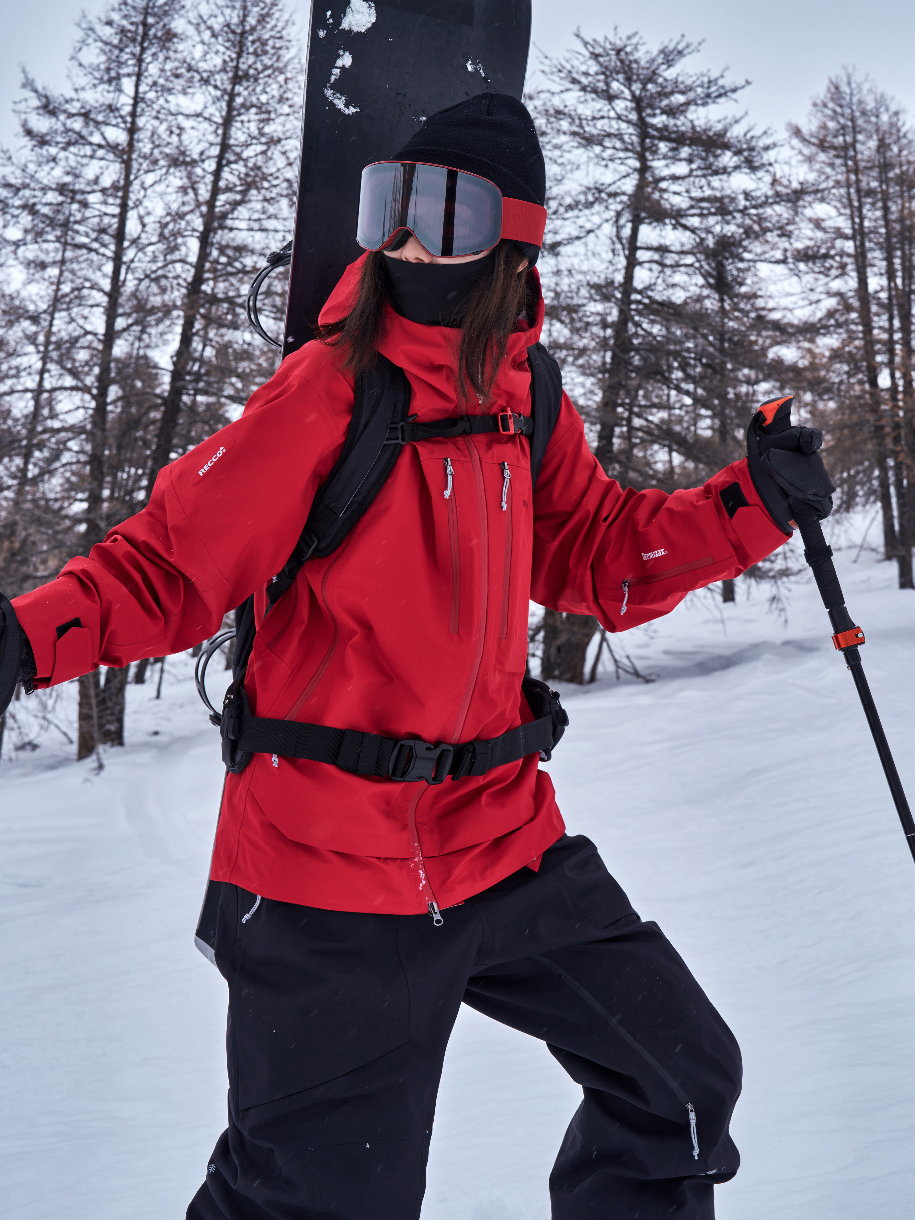 Awka Snowboarding Jacket for Women and Men, Winter Loose Waterproof 3L Professional 2025 New Trendy Outerwear Top