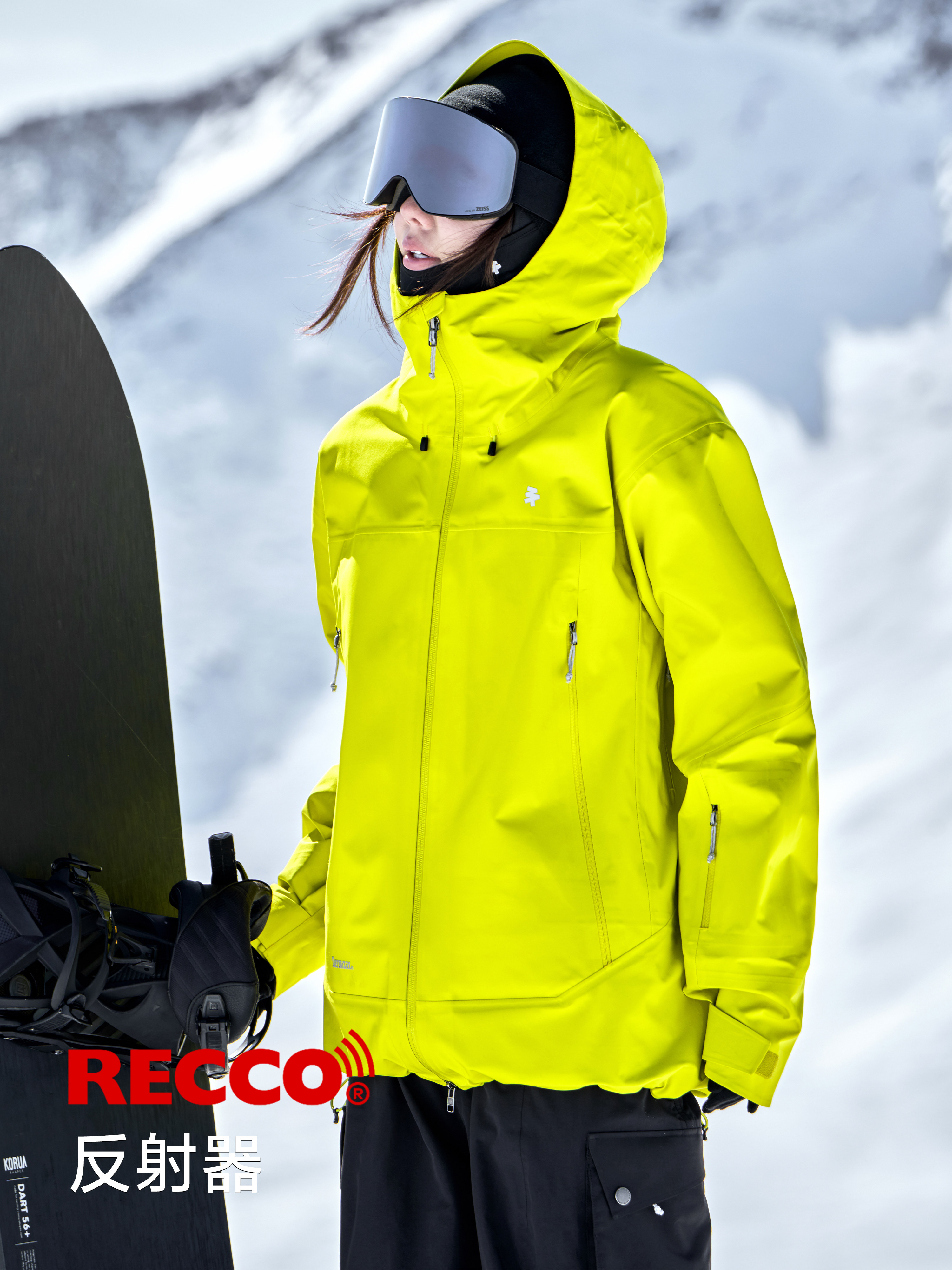 Awka Hard-Shell Taped Ski Jacket for Women 2025 New Model Men's Professional Waterproof and Cold-Proof Jacket Snowboard Coat Ski Jacket