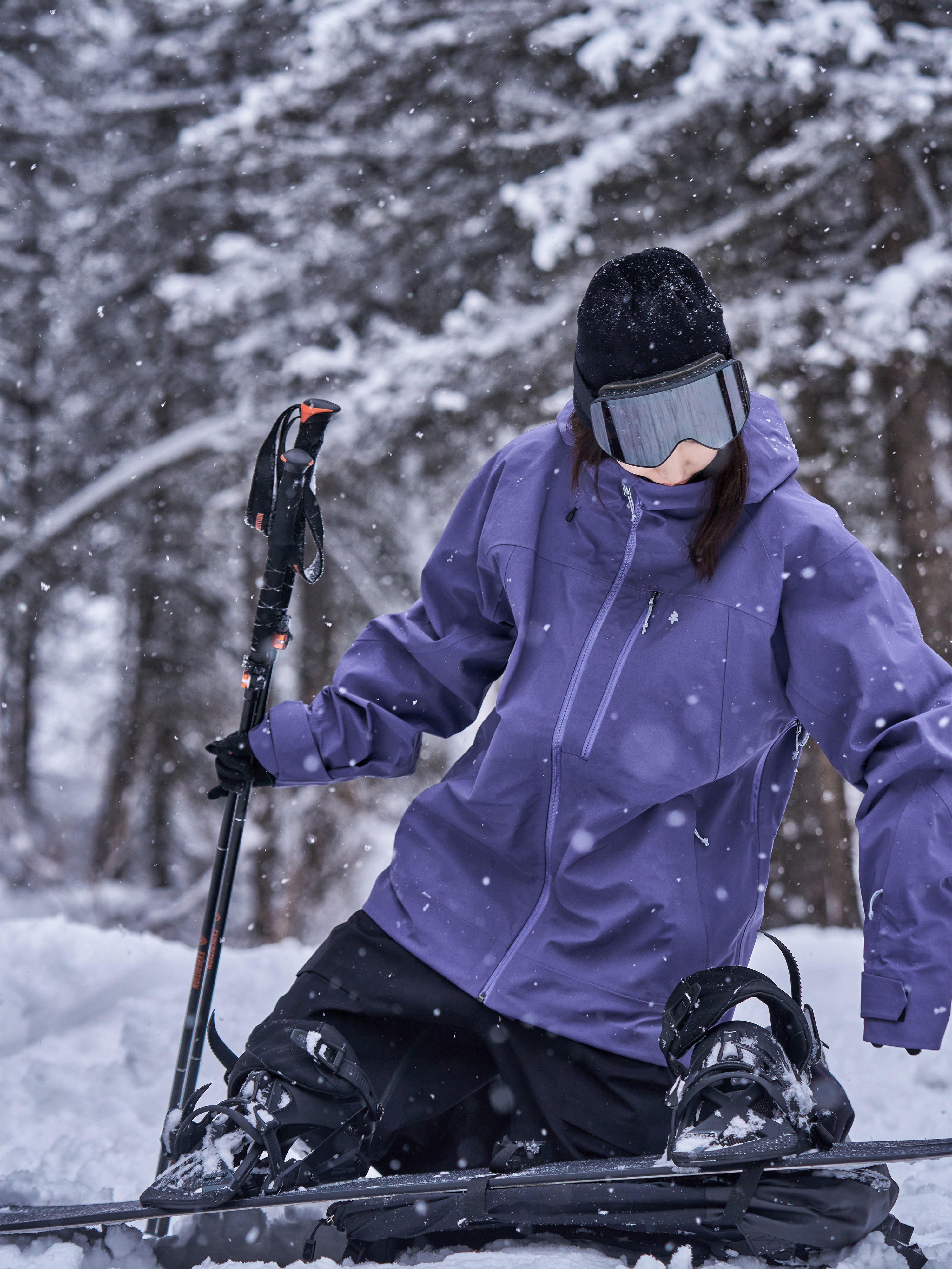 Awka Ski Jacket for Women and Men, 3L Professional Waterproof Snowboard Loose Top Jacket, 2025 New Model, Professional High-End Winter