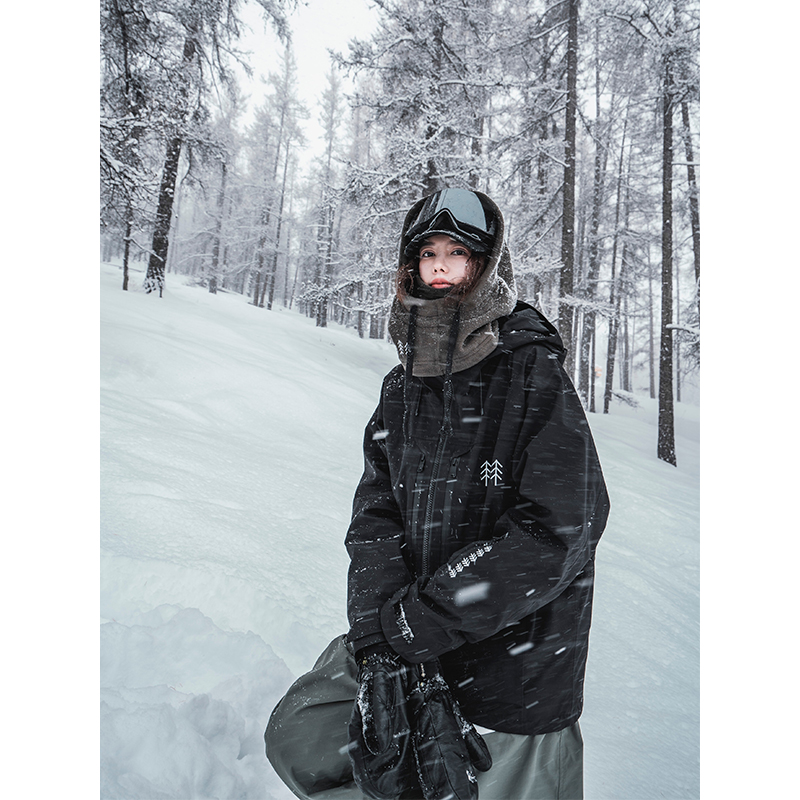 Awka ski suit female 2022 new waterproof veneer double board professional men's American warm national tide jacket top