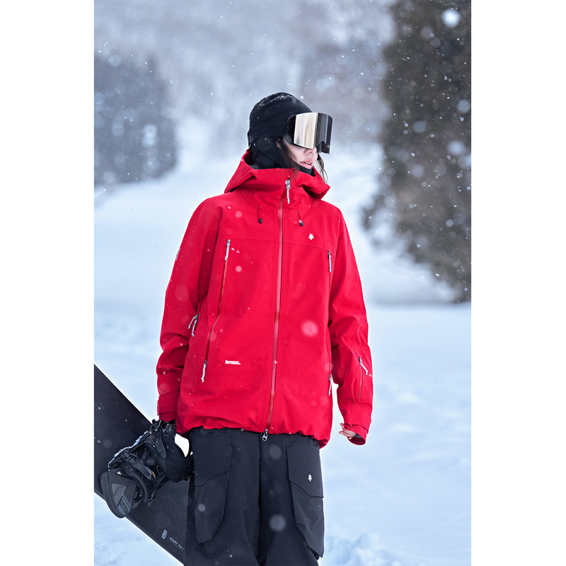 Awka Single-Board Hard-Shell Ski Jacket for Men and Women 2026 New Waterproof Jacket 3L Professional Ski Jacket Cold-Proof and Windproof