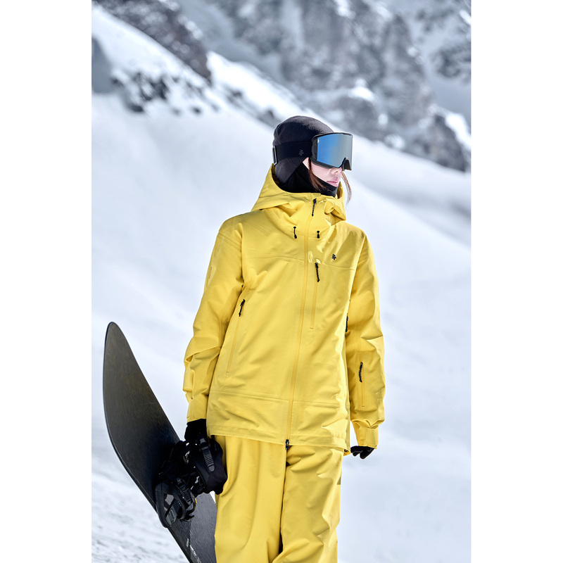 Awka Engraved [Colorful Mountains] Ski Jacket for Women and Men, Snowboard Jacket, Fully Seam-Sealed, Padded, Waterproof 3L Snow Coat