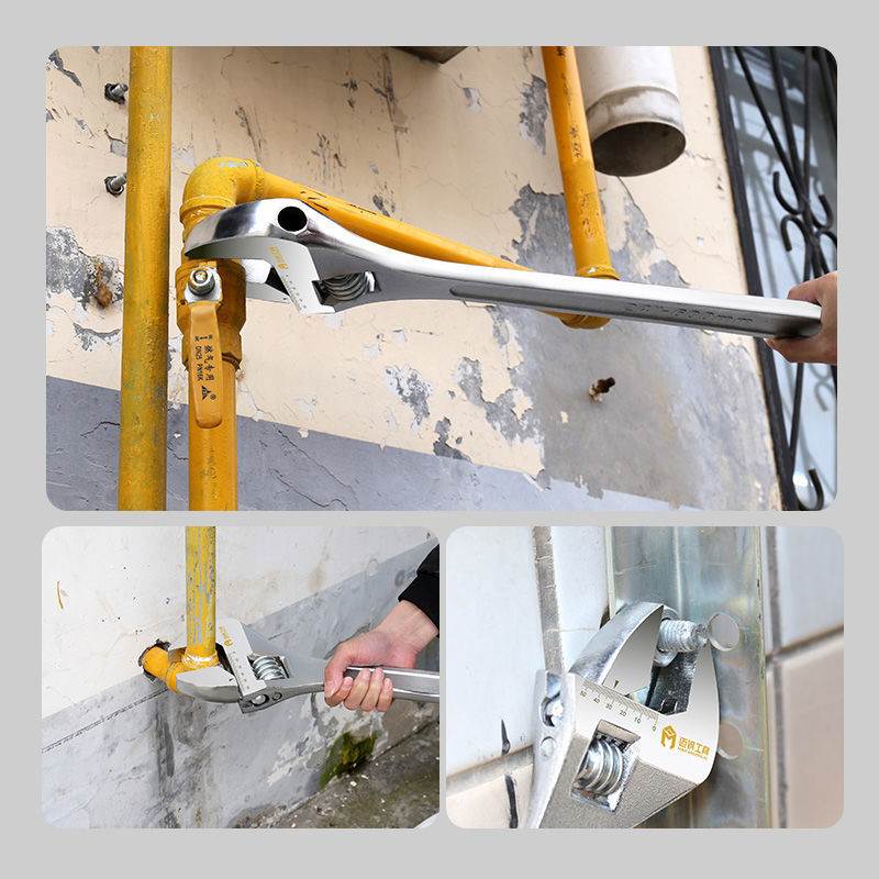 Ultra Greatly New Carbon Steel Active Wrench 18 Inch Opening Live Mouth Wrenching Tool 24 Inch Active Wrench