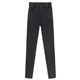ໂສ້ງຍີນແອວແອວຍາວສີດຳ ແລະສີເທົາສຳລັບຜູ້ຍິງທີ່ສູງ 175 ໂສ້ງຂາຍາວພິເສດພາກຮຽນ spring ແລະດູໃບໄມ້ລົ່ນ elastic slimming pants ສໍາລັບຕີນຂະຫນາດນ້ອຍ
