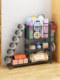 Sports and Fitness Equipment Yoga Mat Storage Rack Home Use Wheeled Basketball Rack Foam Roller Kettlebell Dumbbell Rack Storage Rack