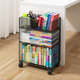 Storage Box under the Desk with Wheels, Mobile Book Box for Storing Books, Storage Cart for High School Students' Classroom Use