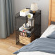 Sofa Side Table, Iron Art Small Coffee Table, Mini Simple Bedside Table, Storage Rack, Living Room Bedroom Mobile Side Table