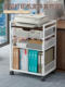 Desk File Storage Rack, Floor-Standing Under-Desk Storage Cabinet, Printer Storage Rack, Movable Document Organizer, Large-Capacity File Storage Box, Workstation File Folder, A4 Paper Layered Bookshelf