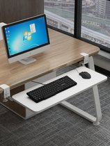 Storage rack exempt from mounting desktop slide rail clip table Lower bracket drawer bay keyboard bay free of perforated mouse shelf