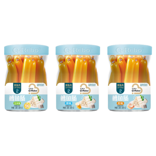 巧莱宝鳕鱼肠130g 鳕鱼肉肠原味玉米鲜虾多口味营养零食Q弹爽口