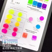 Luminous glue European and American style blue pear fluorescent nail polish glue 2022 new popular color starlight color nail shop dedicated