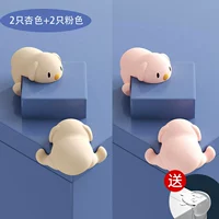 Толстая милая модель домашних животных (2 абрикосового цвета+2 розового) +2 модели панды (всего 6)