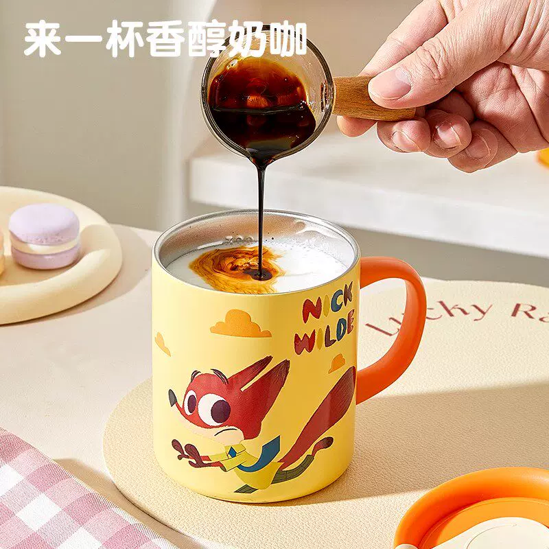 Дисней Зоотопия терм mug 316L нержавеющая сталь кружка детская вода кружка домашняя открытая кружка антипадение