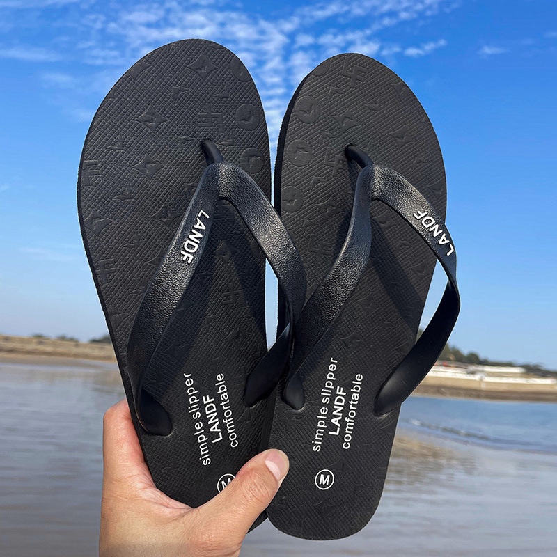 Luradi Liangdifen Men's Flip-Flops Summer Sandals Men's Casual Non-Slip Outdoor Rubber Beach Shoes