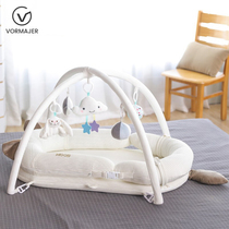 Portable crib middle bed anti-pressure multi-function mobile baby bed bionic newborn baby baby bed anti-choking pastime bed