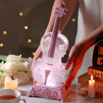 Music Box Music Box High-end Girls Bluetooth Crystal Ball Princess Girl Birthday Gift Fantasy Crystal Lamp Pendulum