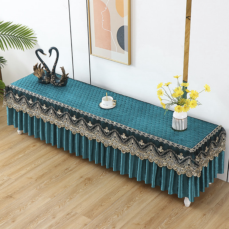 TV Cabinet Hood Double cover Dust Cover New Lace Universal Cover Towels Table Cloth Rectangular Living Room TV Cabinet Table Cloth-Taobao