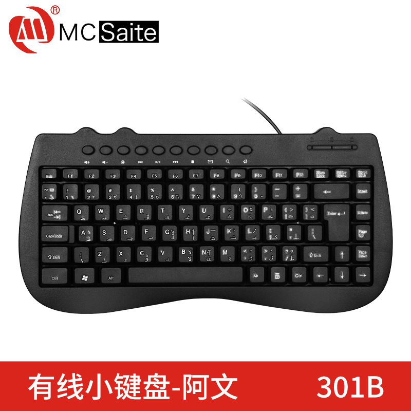 Arabic Keyboard Arabic Wired Keyboard for Laptop External Arabic Learning Keyboard