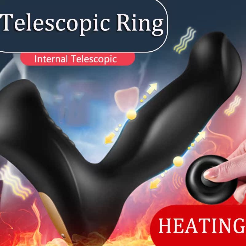 Wireless Remote Control Telescopic Anal Prostate Massager Vi