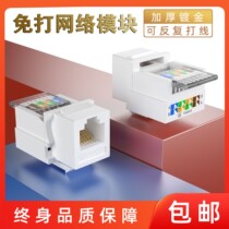 Category 5e and 6a free network module Category 6a and 7a free network module Amp type Gigabit network module phone panel