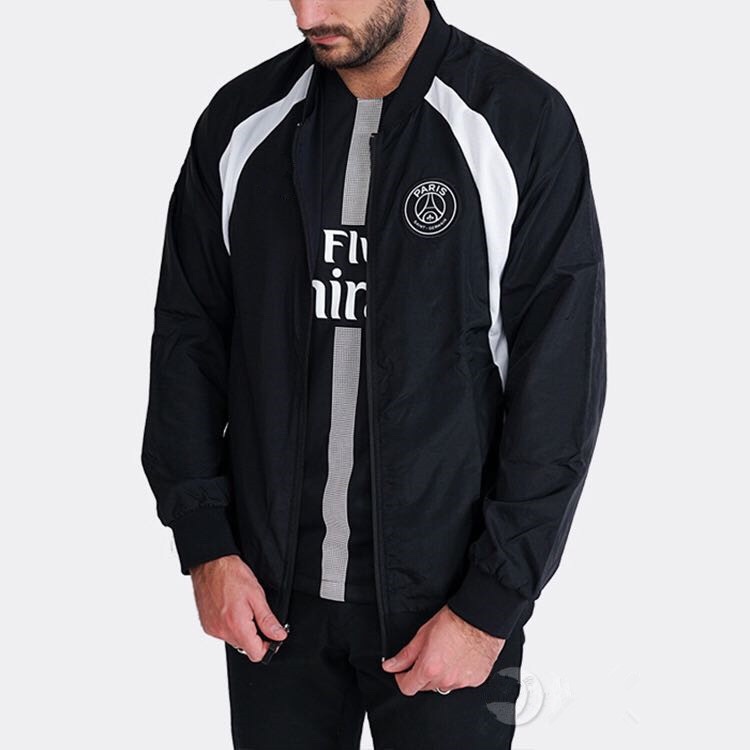 Spring and Summer Paris Saint-Germain Patchwork Mesh Woven Jacket Couple Style Mqd497-4215 Spring and Summer Paris Saint-Germain Patchwork Mesh Woven Jacket Couple Style Mqd497-4215