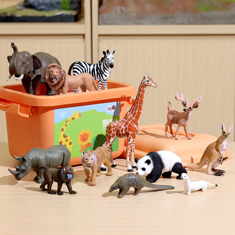 動物モデルシミュレーション動物園子供のおもちゃソリッドバイオニック昆虫ゾウパンダシマウマ子供への贈り物