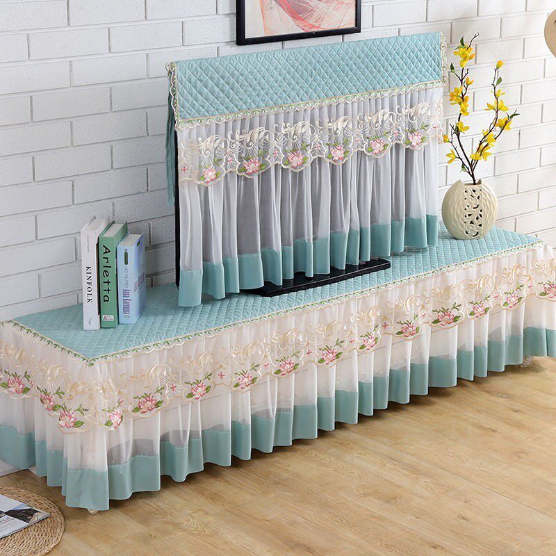 TV cloth dust cover TV dust cover hanging sleeve dust cover light luxury art motor anti-screen anti-smashing table