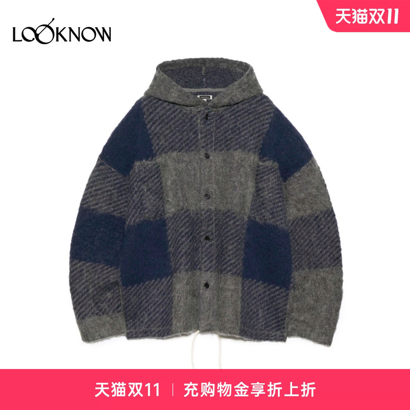 Nanamica X Looknow Designer Brand 26 New Autumn Product Blue Plaid Hooded Jacket