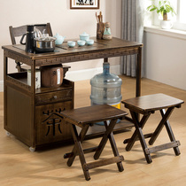 Sofa corner few removable coffee table tea table kung fu tea table home tea stand tea table wheel side cabinet