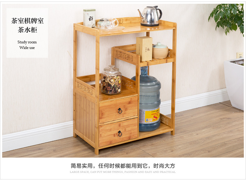 tủ bên bữa ăn tủ gỗ tối giản hiện đại trà Trung Quốc tiệm tủ bên ăn tủ lưu trữ văn phòng tủ - Buồng giá sách đẹp