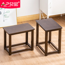 Living room small bench solid wood small stool for home new Chinese tea tea car tea table short stool tea room tea stool small square stool