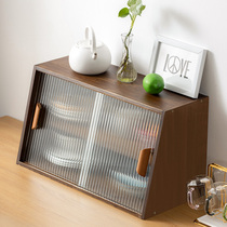 Nordic Dining Side Cabinet Solid Wood Kitchen Glass Lockers Table Top of the Dining Counter Face Small Cups Cupboard cupboard Cupboard Cupboard