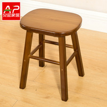 Ai pin Nanzhu small stool fashion creative small bench childrens low stool small square stool round stool chair adult household