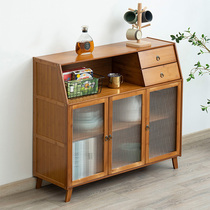 Nordic Dining Side Cabinet Rack Wine Cabinet Tea Water Cabinet Living-room Cabinet Leaning Against Wall Containing cupboard Home Kitchen Locker