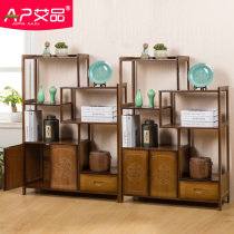 Bogo frame solid wood new Chinese antique rack small ornaments Dobao Pavilion tea display cabinet tea set storage shelf