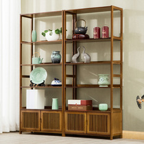 Bogu shelf solid wood Chinese Bookshelf Rack Dobao Pavilion ornaments antique tea tea Cabinet Office red wine rack