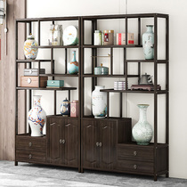 Entrance to the Entrance Hall Living Room Living Room Screen Partition Cabinet New Chinese Style Brief Antique Rack Swing cabinet Containing Cabinet Shelve Shelve
