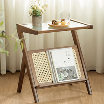 Sofa edge a few corners a few living room days style glass small tea table rattan chedine table small square table rack headboard small table