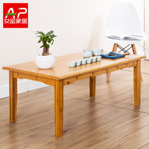 Aipin bamboo small table simple coffee table simple modern mini living room Kung Fu Tea Table Table and Chair combination small apartment