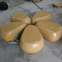 Customized glass fiber reinforced plastic cobblestone seating room creative leisure stool combination park outdoor landscape lobby small ornaments