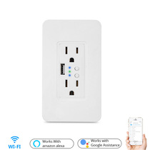Smart wall socket 120 type WIFI remote control various brands intelligent voice control with USB individual control